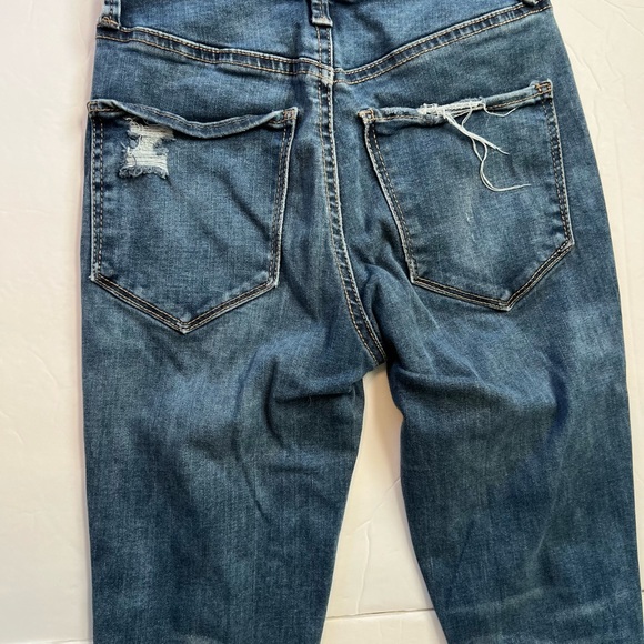 Mudd FLX Stretch High Rise Ankle Distressed Jegging Jean Women Size 0 - Picture 9 of 12